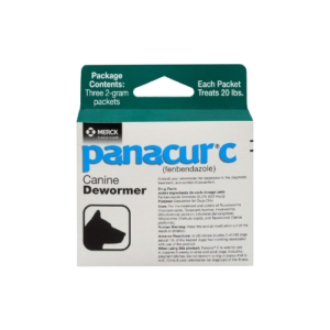 Panacur C Canine Dewormer (Fenbendazole), 2 gram, White